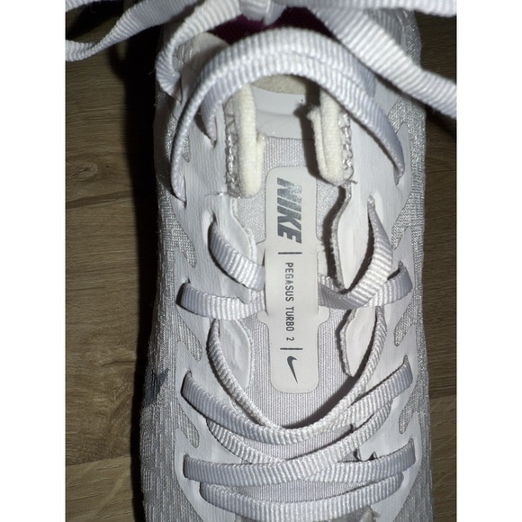 Nike Zoom Pegasus Turbo 2 Women's Running Shoes White, Pink, Orange Size 9 - Picture 6 of 13